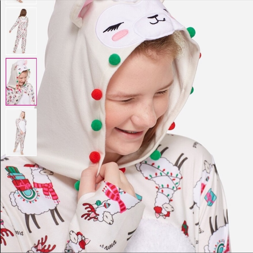 Justice Llama onesie pajama. Brand New